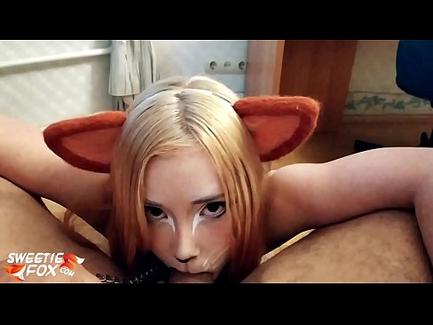 ❤️ E folo e Kitsune le titi ma le cum i lona gutu Pono faigata ☑
